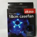 COOLER AKASA PARA GABINETE AZUL LED 180X180X25MM (AK-F1825SM)