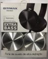 FONE DE OUVIDO COM FIO EXTRA BASS BRIWAX SW-6620