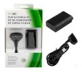 KIT DE CARREGADOR C/ CABO + BATERIA 580000MAH P/ CONTROLE DE XBOX 360