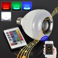 LAMPADA MUSICAL BLUETOOTH 12W E27 C/ LED RGB E CONTROLE XTRAD - E27