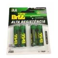 PILHA BR55 AA ALTA RESISTÊNCIA CARTELA C/4