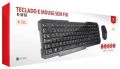 TECLADO E MOUSE WIRELESS C3TECH PRETO K-W10 BK